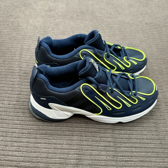 Adidas Originals EQT Gazelle Shoes Men 10 Navy/Blue Neon Volt. - Picture 2 of 8